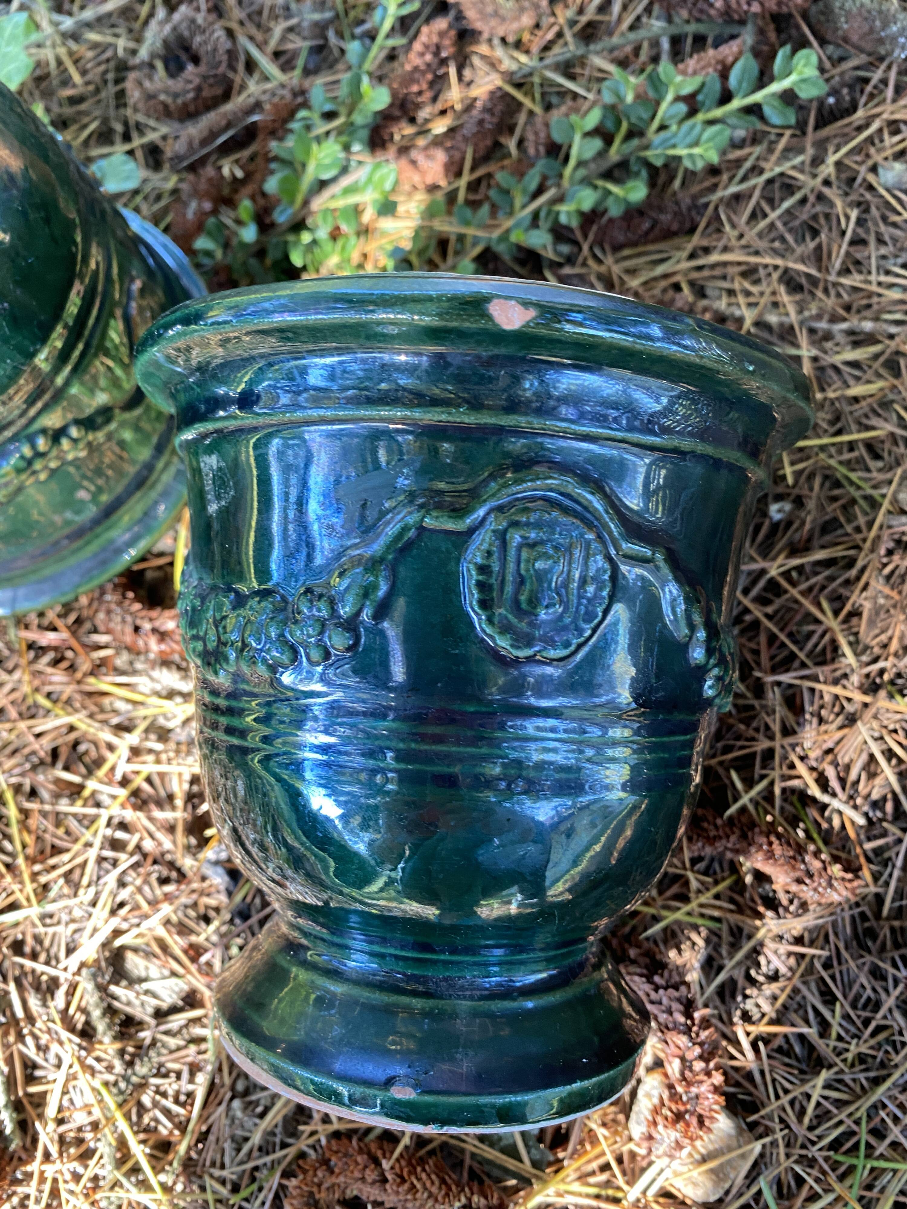 2 mini amphoras "Anduze"