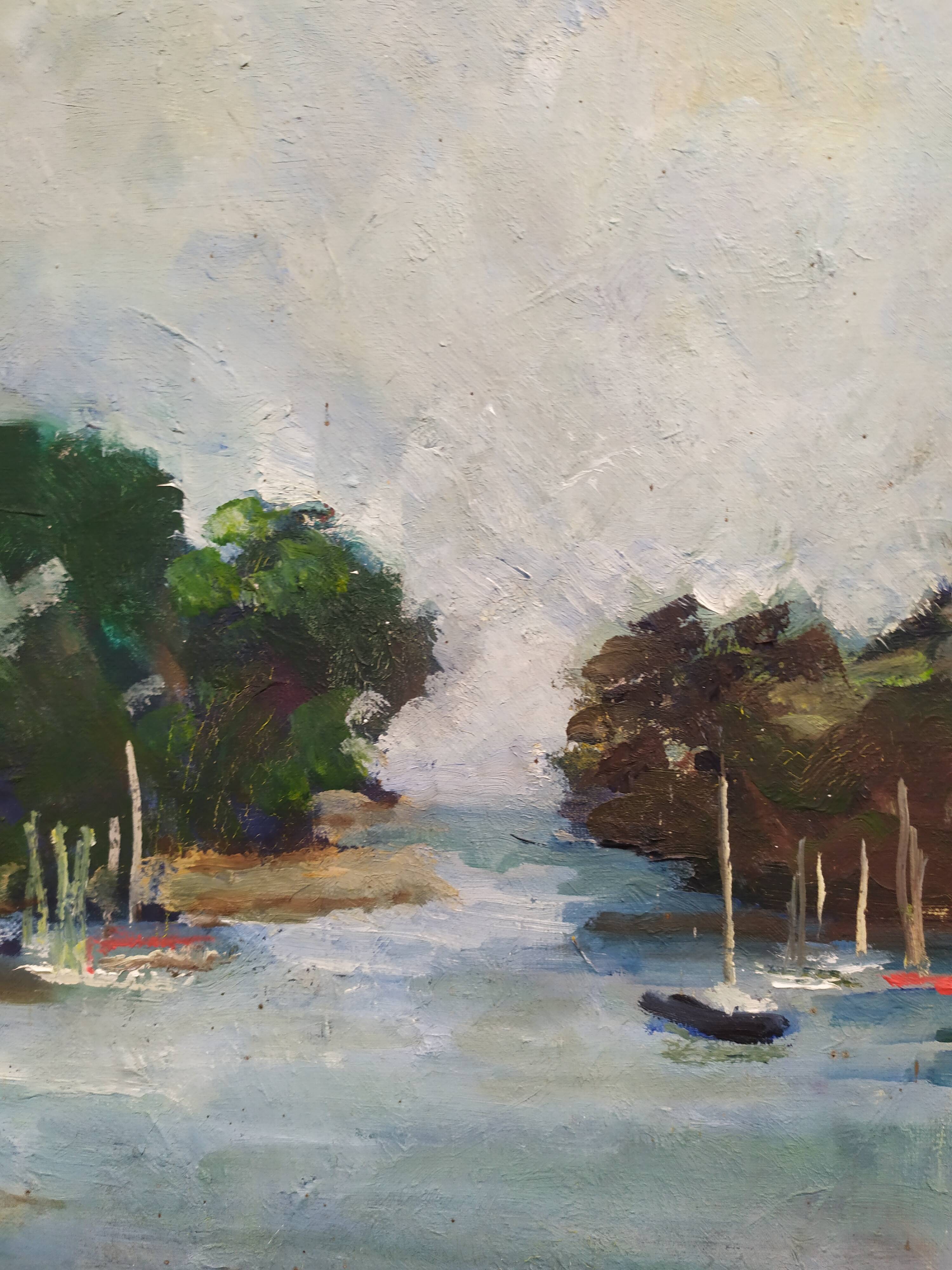 Huile sur toile Marine