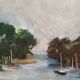 Huile sur toile Marine