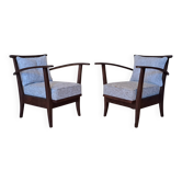 Pair of ULUV armchairs, Czech vintage 1950s