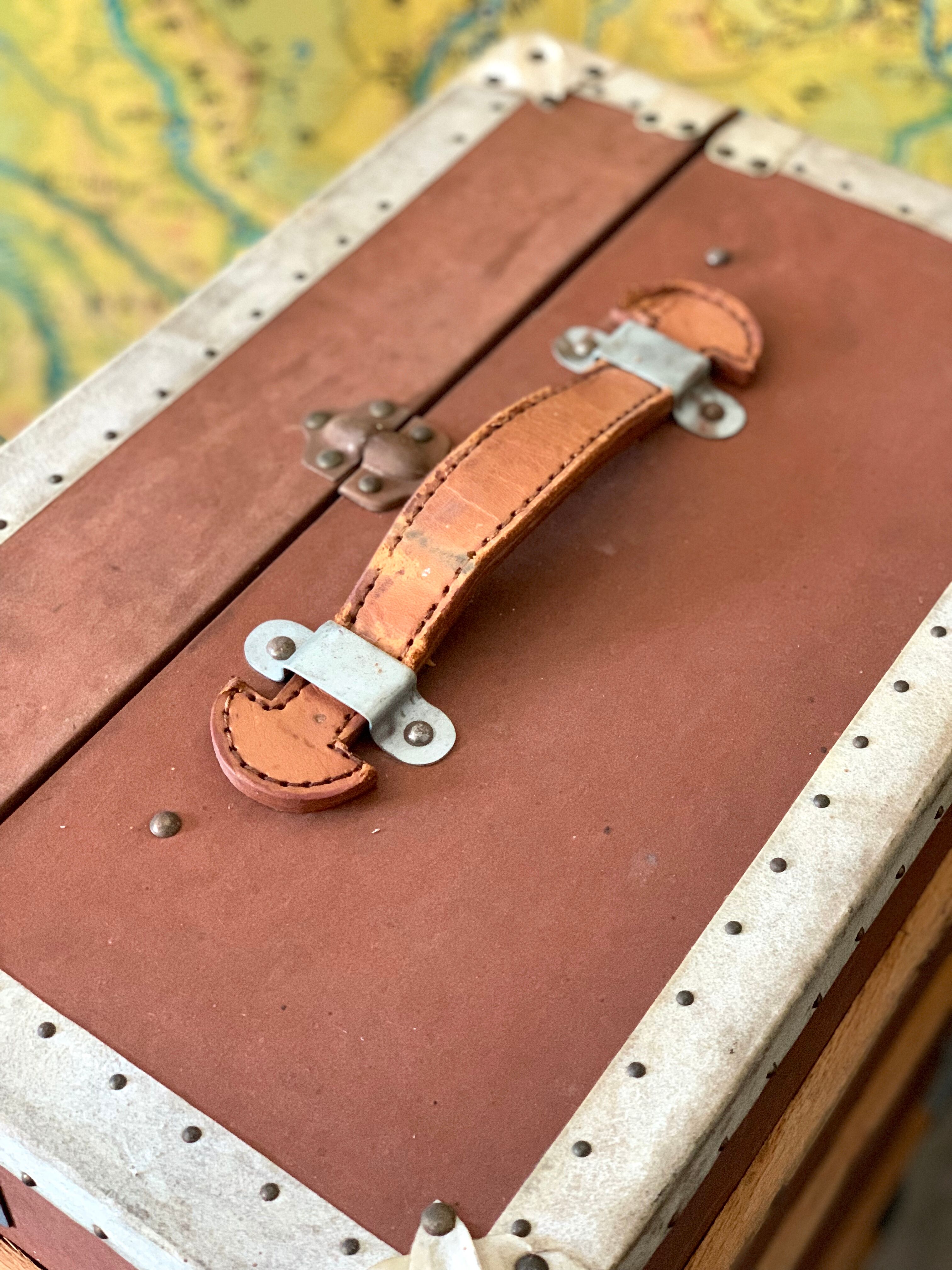 Big vintage travel trunk