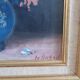 Tableau ancien bouquet de fleurs