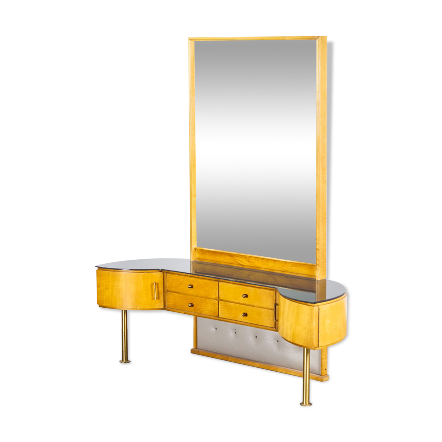 Birch Dressing Table With Large Mirror