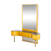 Birch Dressing Table With Large Mirror