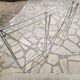 Vintage Max Sauze design folding dining table