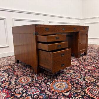 Classic English Eichholtz Campaign Desk