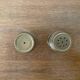 Antique Vintage Brass Salt Pepper Shaker Set