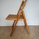Chaise pliante assise cannée