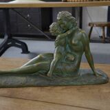 Sculpture en terre cuite patine bronze par Ugo Cipriani