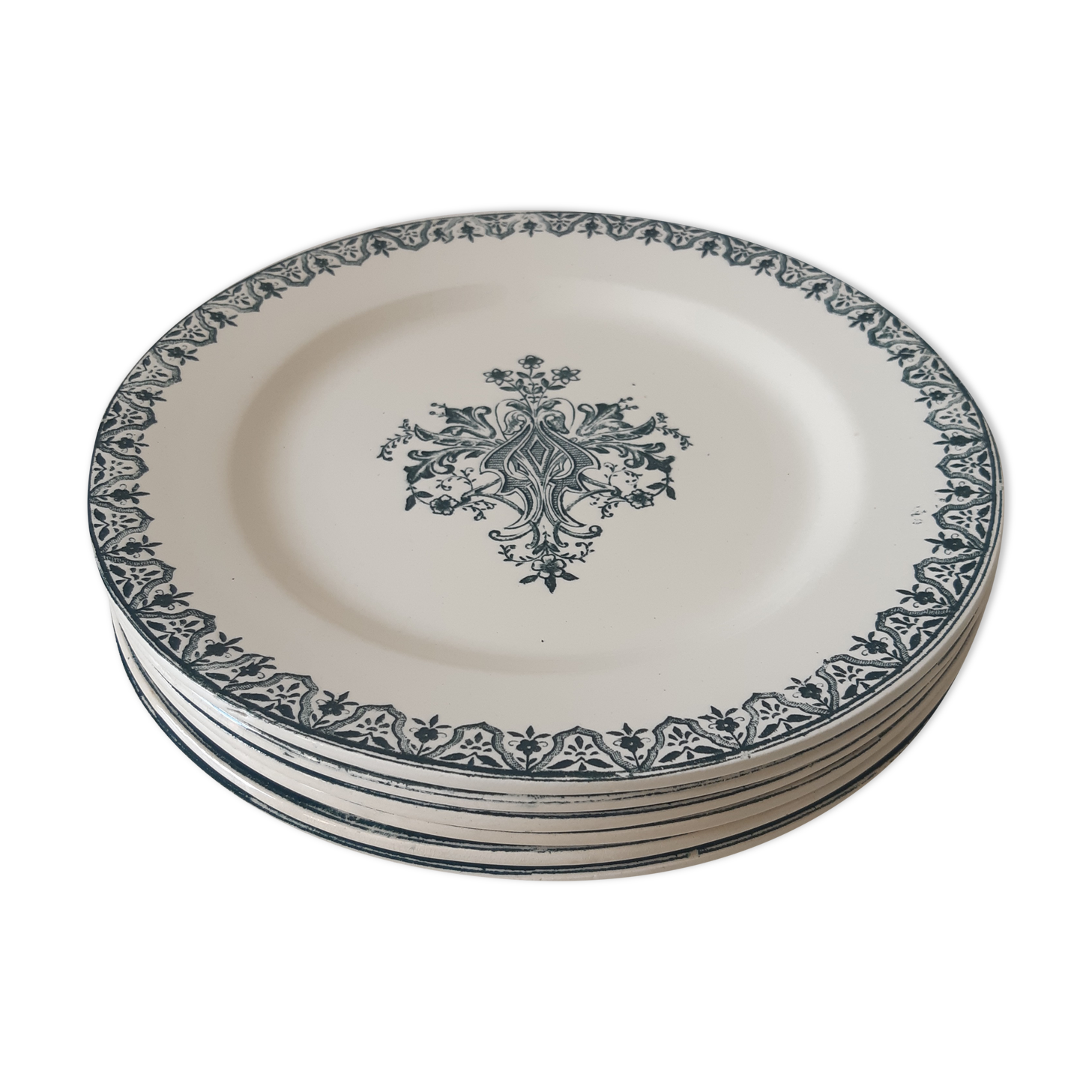 Set of 6 saline plates