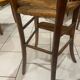 Ancienne chaise haute paillée