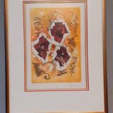 Alfred Steinmetzer (1918-2007), abstract composition, signed and dated etching