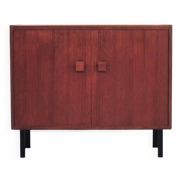 Vintage teak cabinet with block handles
