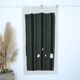 Turkish Green Black Striped Vintage Kilim Rug, 81x163Cm