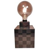 Cube lamp - checkered - Françoise Sée - Space Age Design - Vintage era - 60s / 70s
