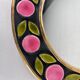 Round mirror Mithé Espelt vintage ceramic 1950