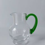 Green carafe Alsace wine vintage tableware