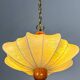 1960s Italian cocoon suspension, made of resin and pine wood.