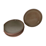 Set of 5 stoneware plates