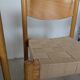 Set de 6 chaises empilables en hêtre et jute