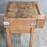 Vintage chopping block butcher table kitchen island