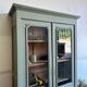 Earthy green oak display case