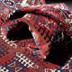 Large Antique Turkmen Bukhara Yomud Rug: 3.45 X 2.08 Meters