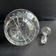 Decanter in blown and cut crystal