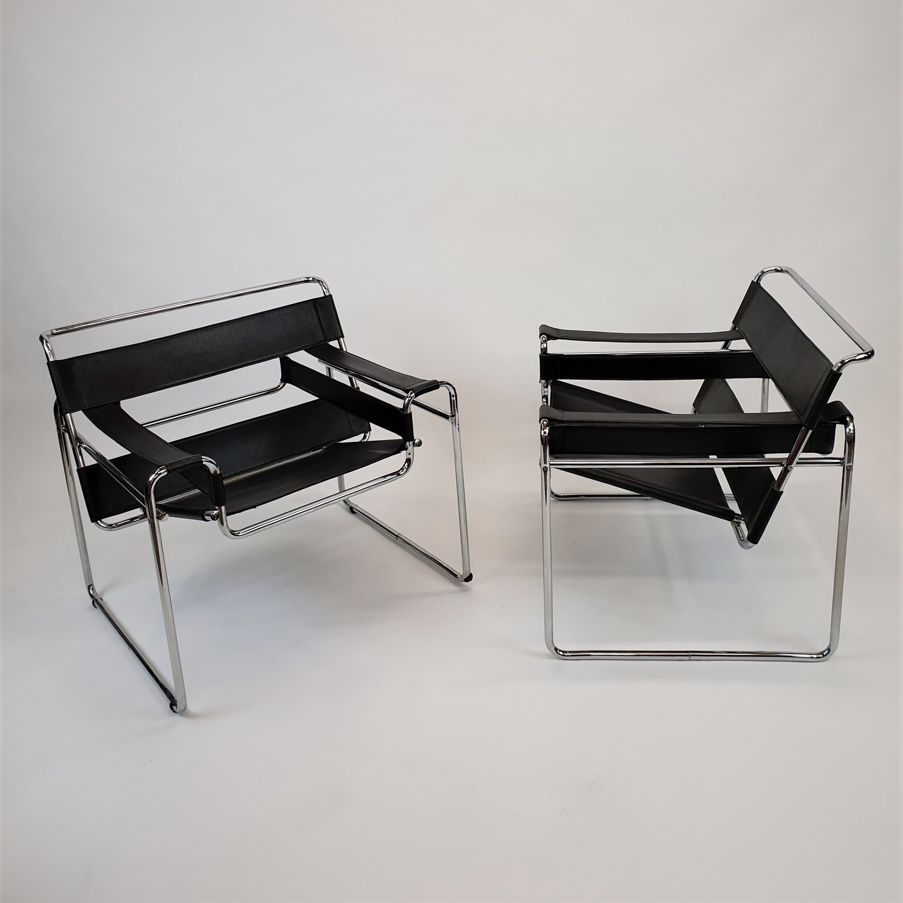 B3 Wassily lounge chairs designed by Marcel Brueur, 1970s edition