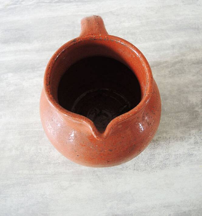 Old Glazed Terracotta Pitcher