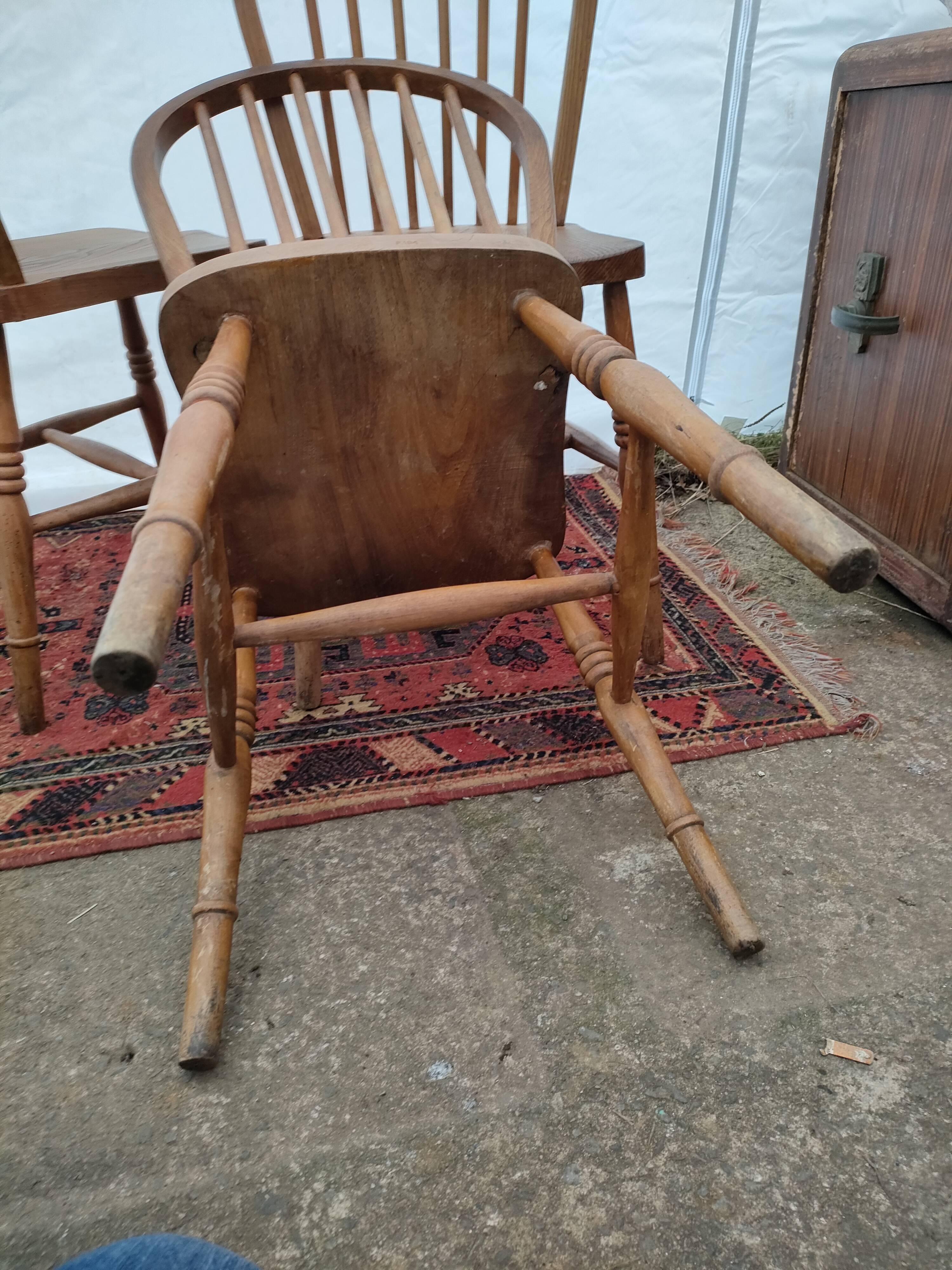Trio de chaises bistrot ercol