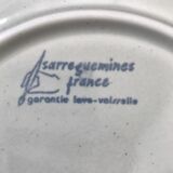 Series of 10 Sarreguemines dessert plates