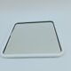 Square mirror in a white metal frame, 1970s