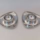 Alessi Egg Cup Carlo Mazzeri & Anselmo Vitale Stainless Steel Pair