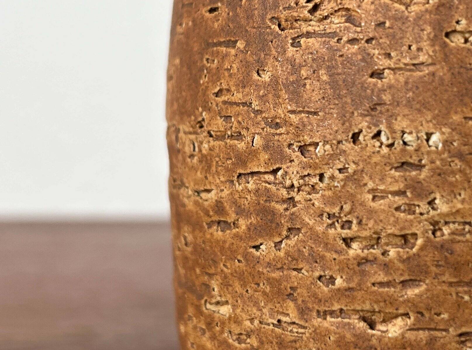 Modern West German ceramic vase from the mid-century by Ü-Keramik Übelacker, 1960s.