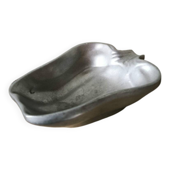 Coupelle cendrier vide poche en aluminium forme poivron vintage