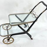 Mid-century serving bar cart, italy 1950s