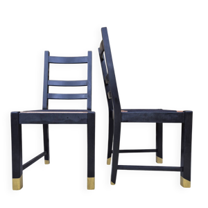 2 chaises rustiques revisitées