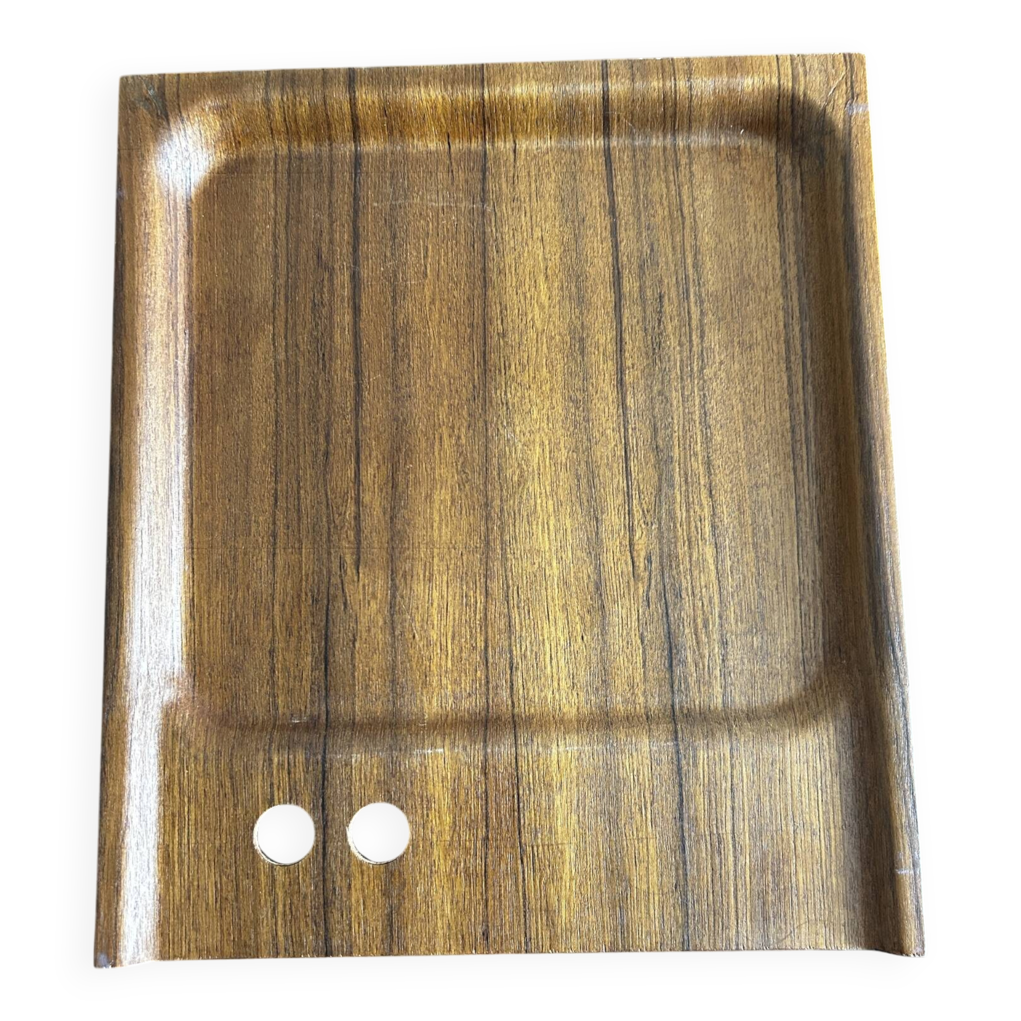 plateau en teck scandinave