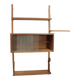 Vintage teak wall unit by Preben Sorensen, Denmark 1960s