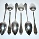 Set of 6 antique spoons in solid silver Minerva 19th century. Goldsmith KABEL 90gr