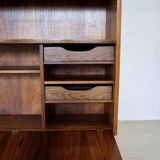 Rosewood Standing Bookcase/Bar Cabinet From Viby Møbelfabrik
