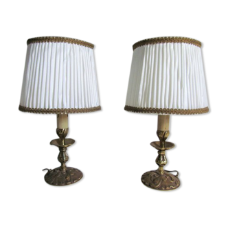 Paire de lampes vintage