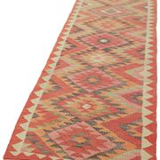 Turkish Handwoven Vintage Herki Kilim 96 cm x 315 cm