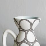 Small vintage ceramic vase or milk jug, graphic pattern