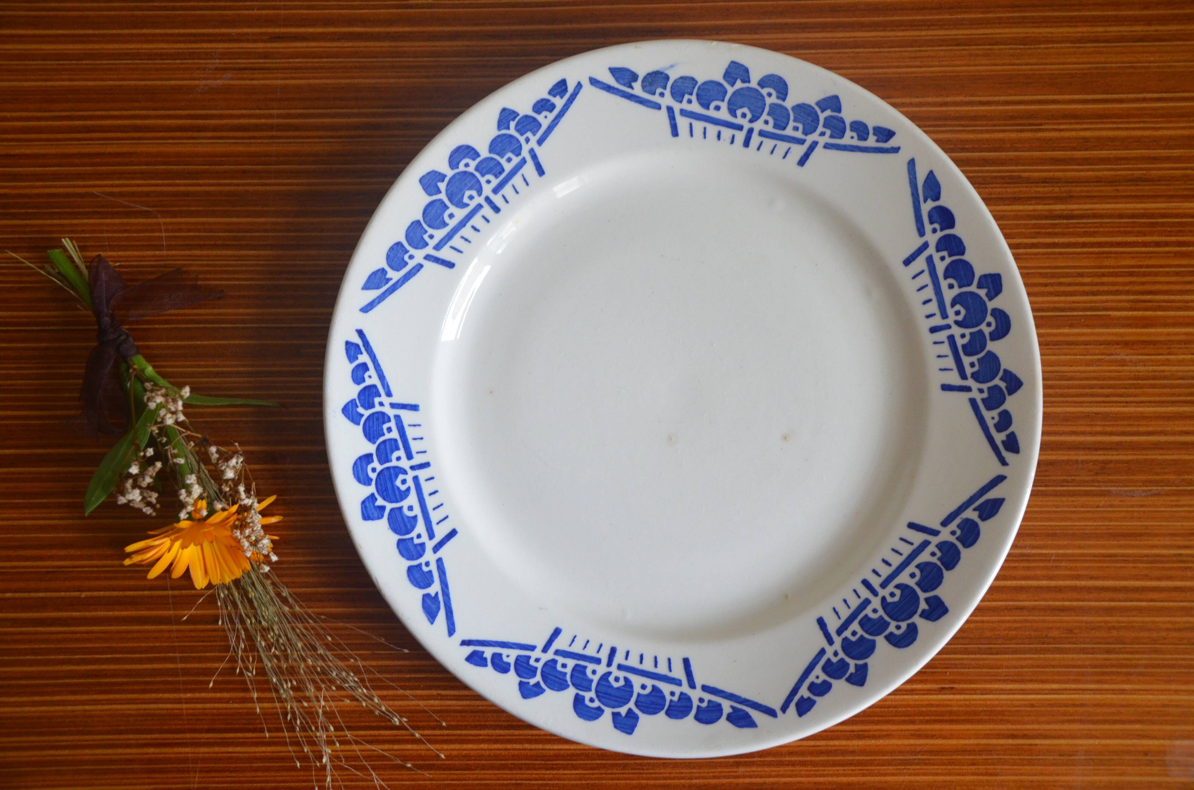 Lot of 6 dessert plates Lunéville K-G, Marcel collection