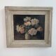 Peinture à l'huile sur toile, nature morte aux fleurs, bouquet, école française, début XXème, cadre