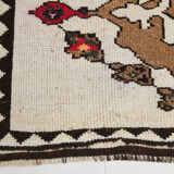 Tapis de coureur turc beige brun large