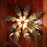 Brutalist palm lamp, 1970.