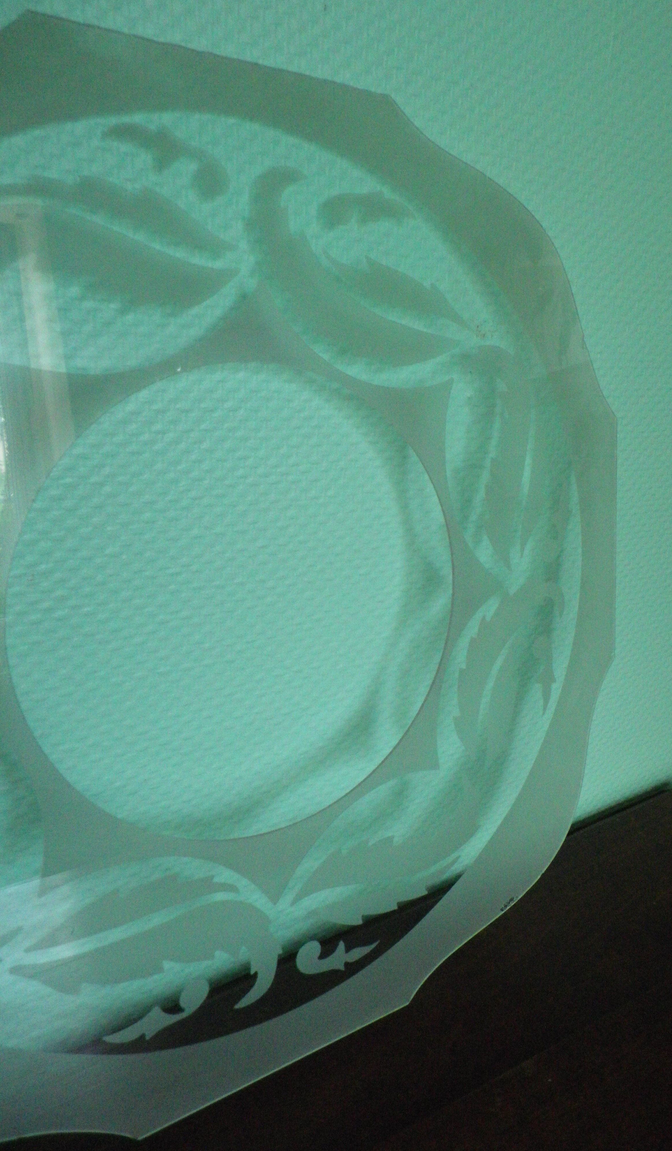Art deco chandelier from the 1920s with transparent and opalized glass, silver metal structure